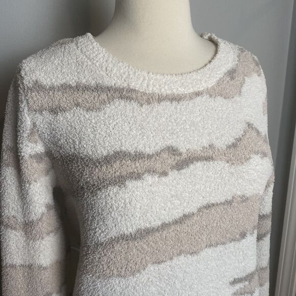 Barefoot Dreams CozyChic Striped Knit Sweater - Size XS - Picture 2 of 7